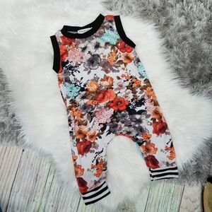 Floral Pig Romper